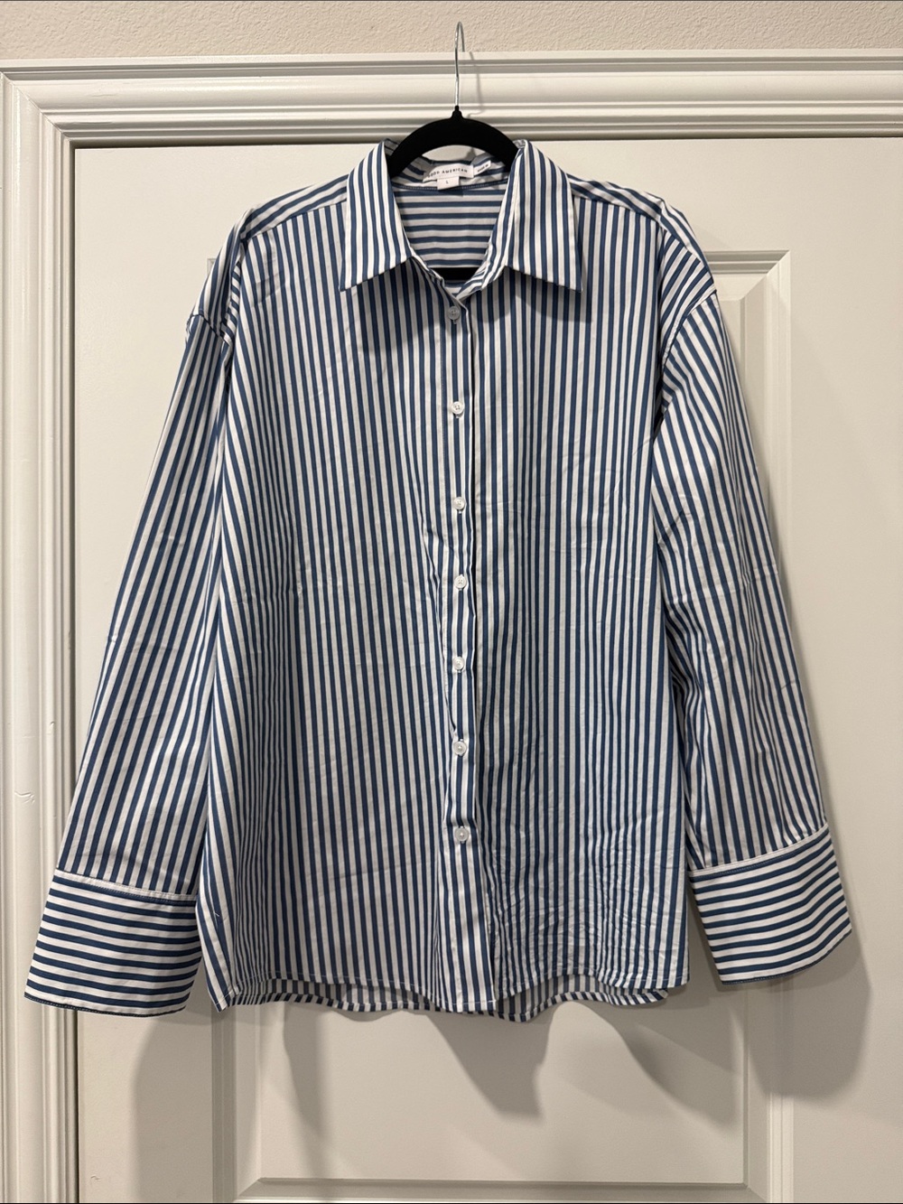 GOOD AMERICAN POPLIN OVERSIZED SHIRT Size Large NWT